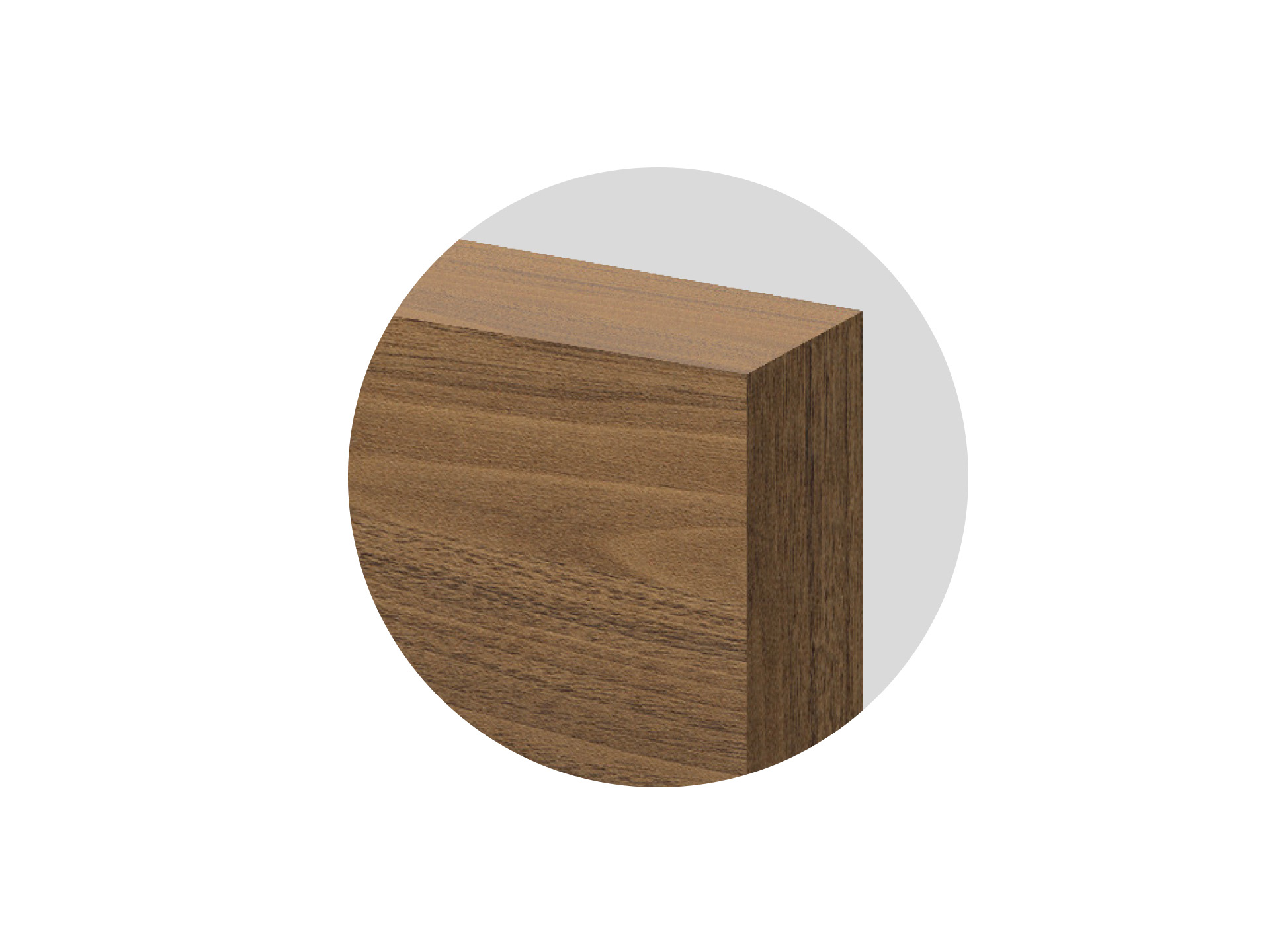 Zoom de la tête de lit Wood