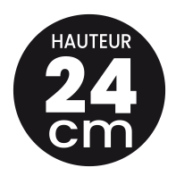 Hauteur 24 cm